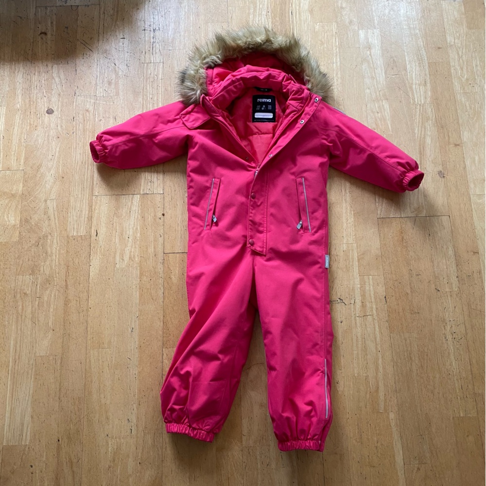 Reima 3T Pink Toddler Stavenger Waterproof Snowsuit